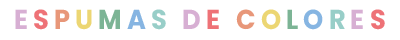espumas de colores